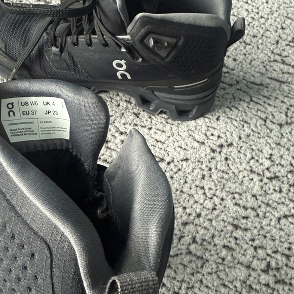 On Running Black and Gray High-Top Shoes - Picture 9 of 13